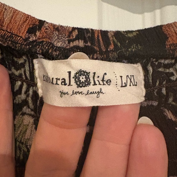 Natural Life Tiered Floral Maxi Dress Sz L/XL - Picture 6 of 7